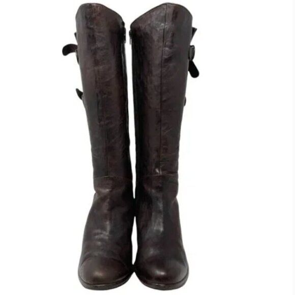 Gabor Davos Gomma Brown Leather Knee High Buckle Boots #290481 - Size 7.5 - Picture 4 of 8
